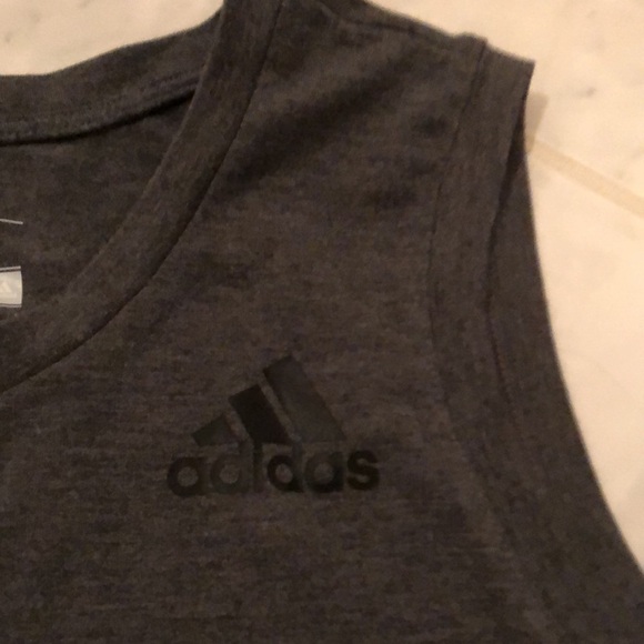 Adidas men’s grey tank top. Climalite. EUC! - Picture 3 of 4